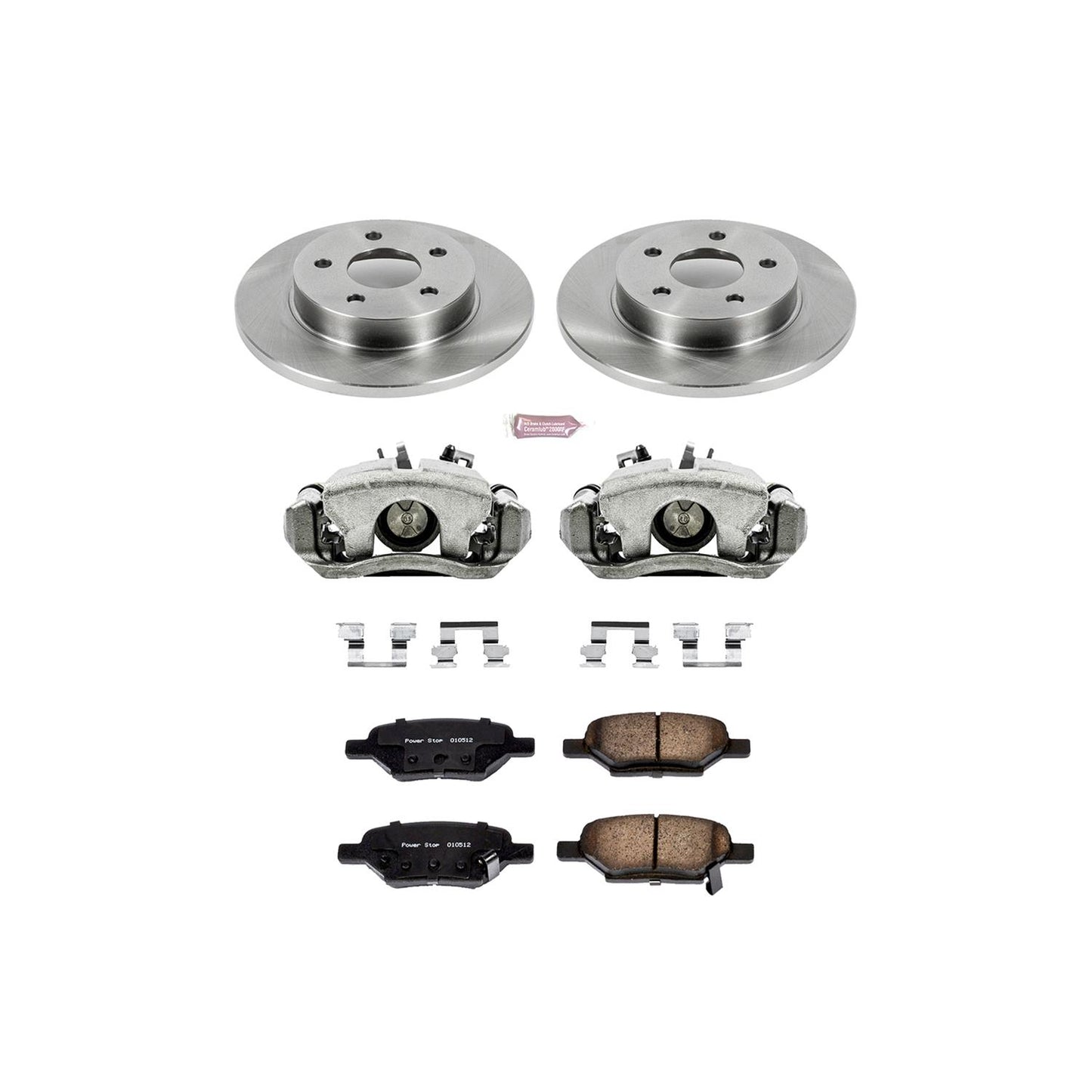Power Stop Z17 Evolution Plus Stock Replacement Brake Kits with Calipers KCOE1616