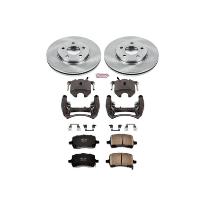 Power Stop Z17 Evolution Plus Stock Replacement Brake Kits with Calipers KCOE1617
