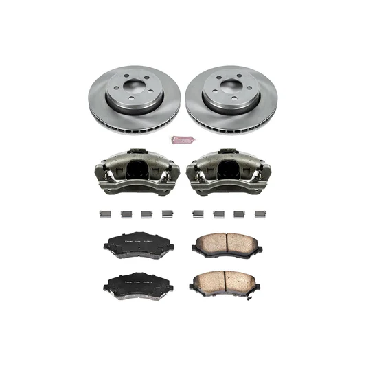 Power Stop Z17 Evolution Plus Stock Replacement Brake Kits with Calipers KCOE1631