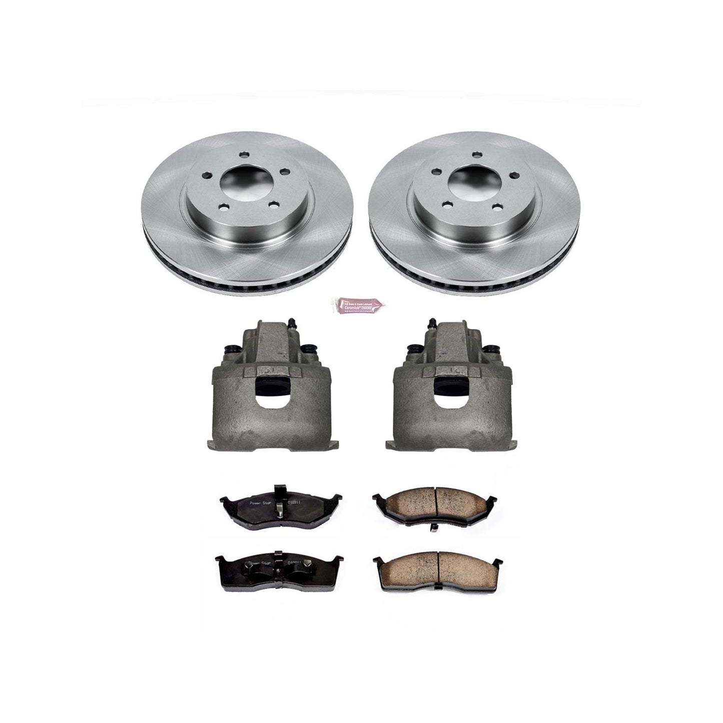 Power Stop Z17 Evolution Plus Stock Replacement Brake Kits with Calipers KCOE1692