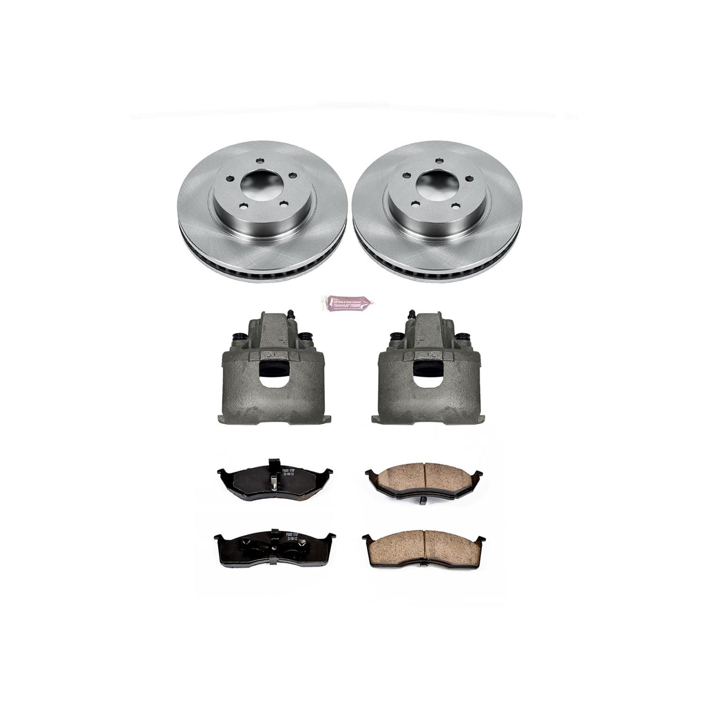 Power Stop Z17 Evolution Plus Stock Replacement Brake Kits with Calipers KCOE1694