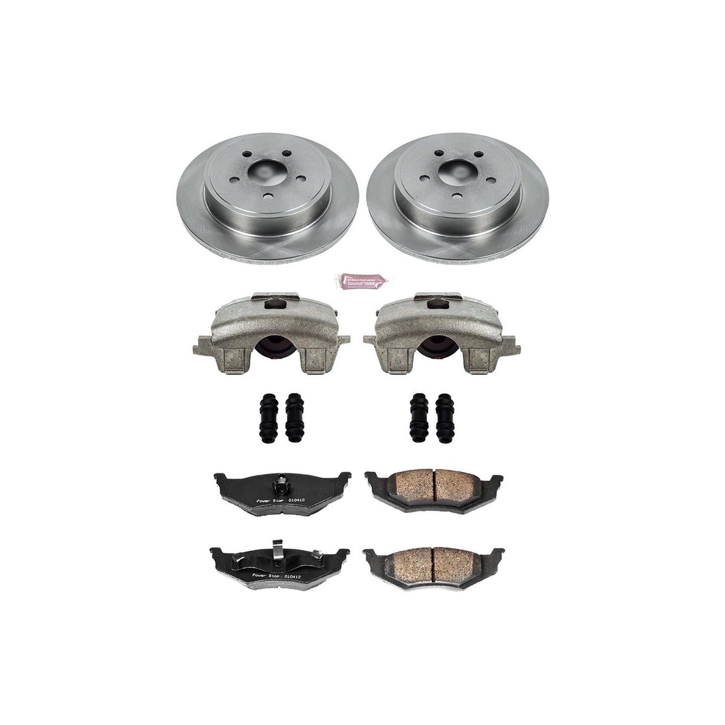 Power Stop Z17 Evolution Plus Stock Replacement Brake Kits with Calipers KCOE1709