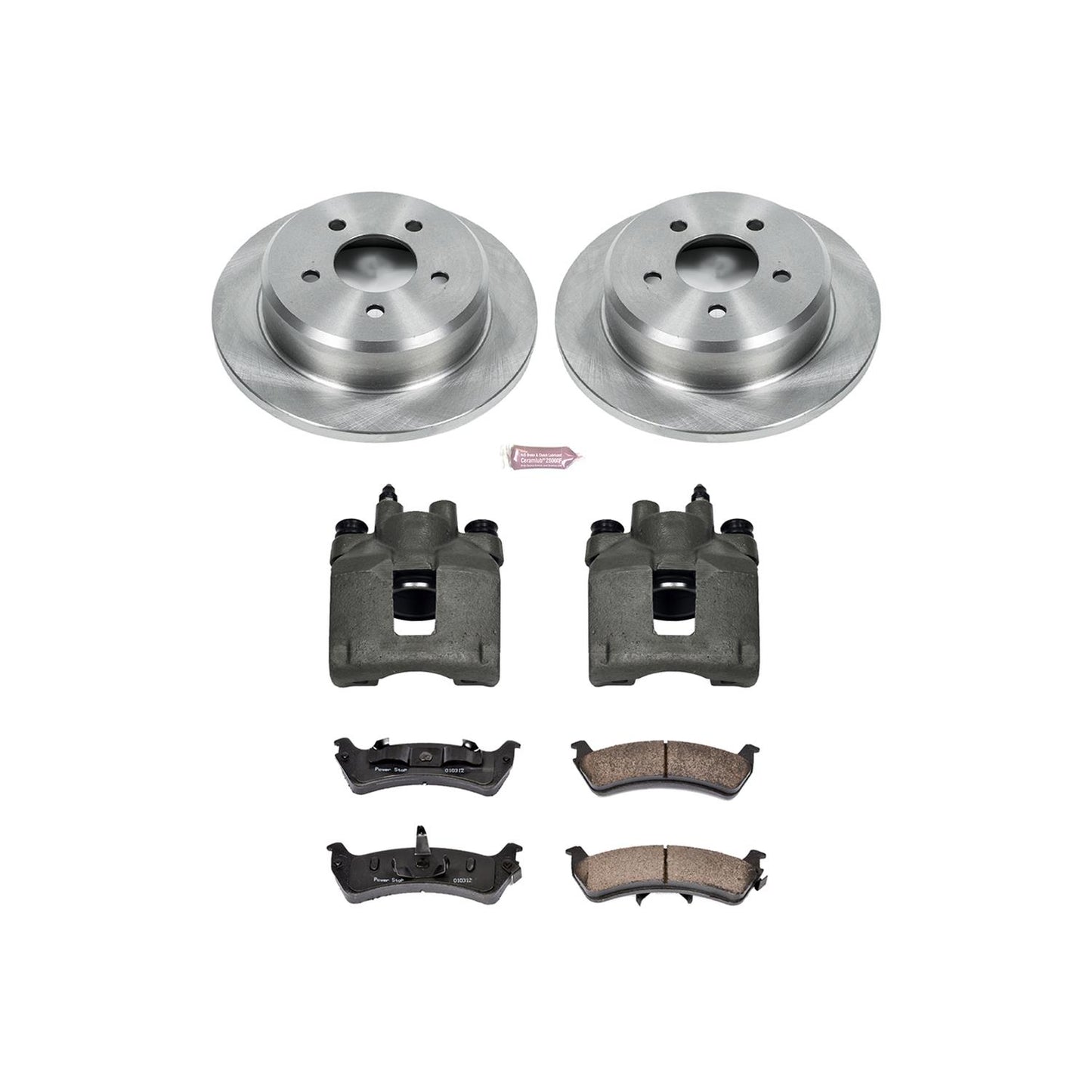 Power Stop Z17 Evolution Plus Stock Replacement Brake Kits with Calipers KCOE1858