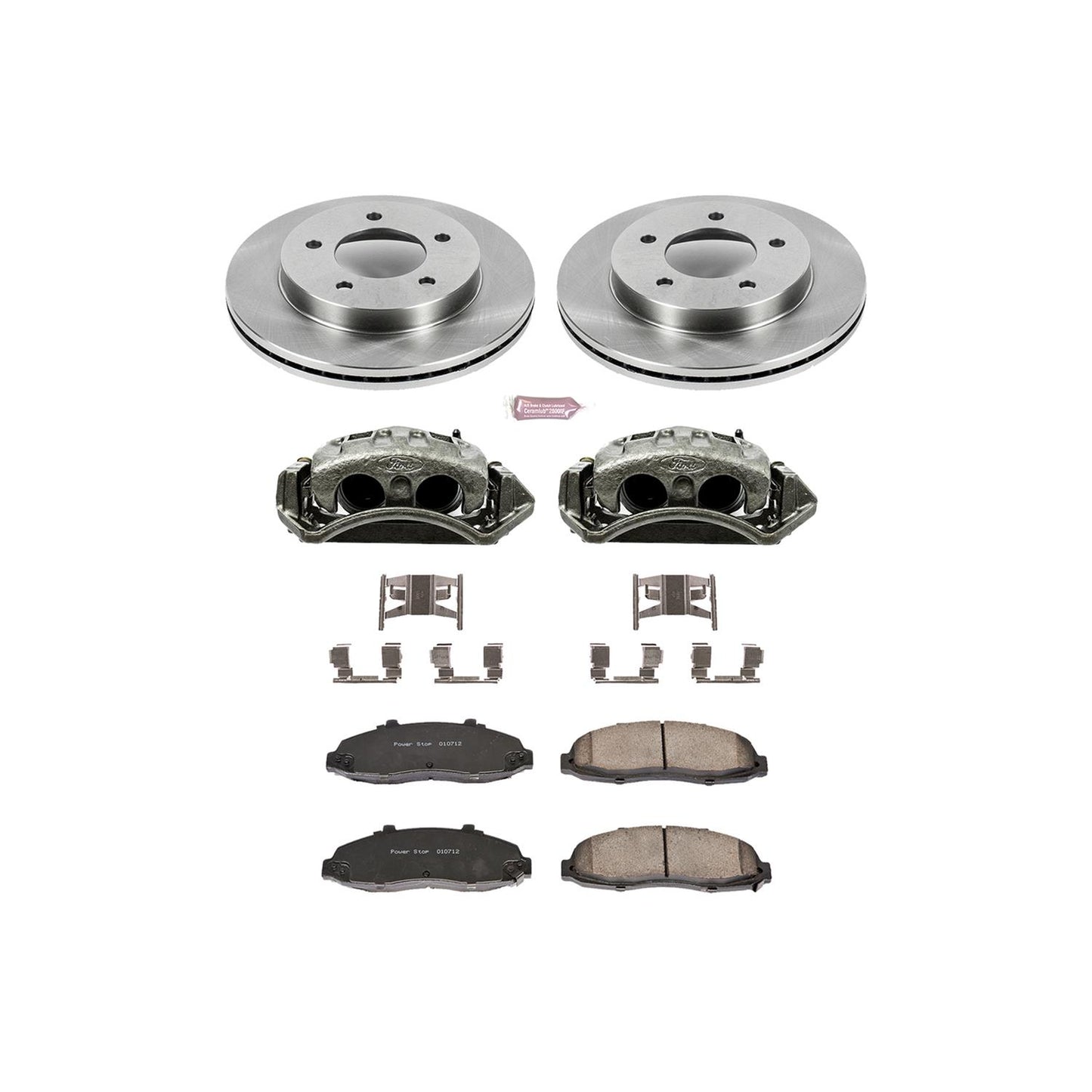 Power Stop Z17 Evolution Plus Stock Replacement Brake Kits with Calipers KCOE1866