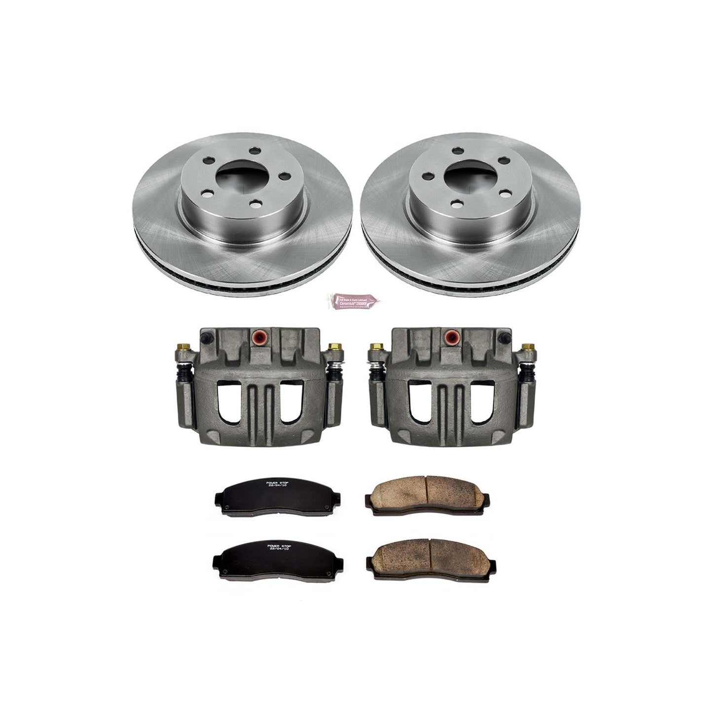 Power Stop Z17 Evolution Plus Stock Replacement Brake Kits with Calipers KCOE1923A