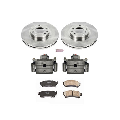Power Stop Z17 Evolution Plus Stock Replacement Brake Kits with Calipers KCOE199