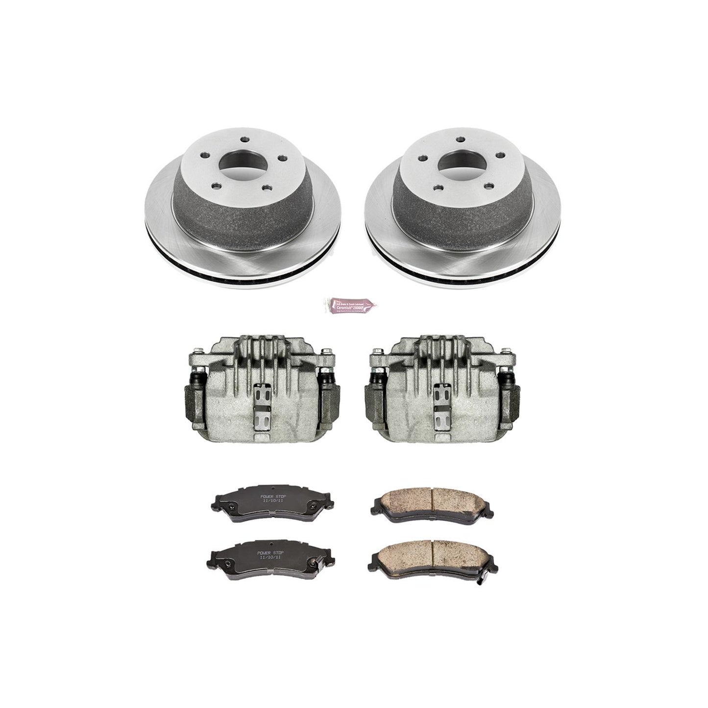 Power Stop Z17 Evolution Plus Stock Replacement Brake Kits with Calipers KCOE2008