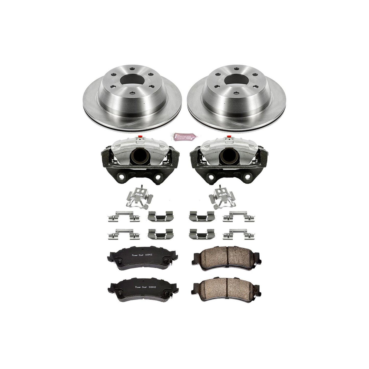 Power Stop Z17 Evolution Plus Stock Replacement Brake Kits with Calipers KCOE2018