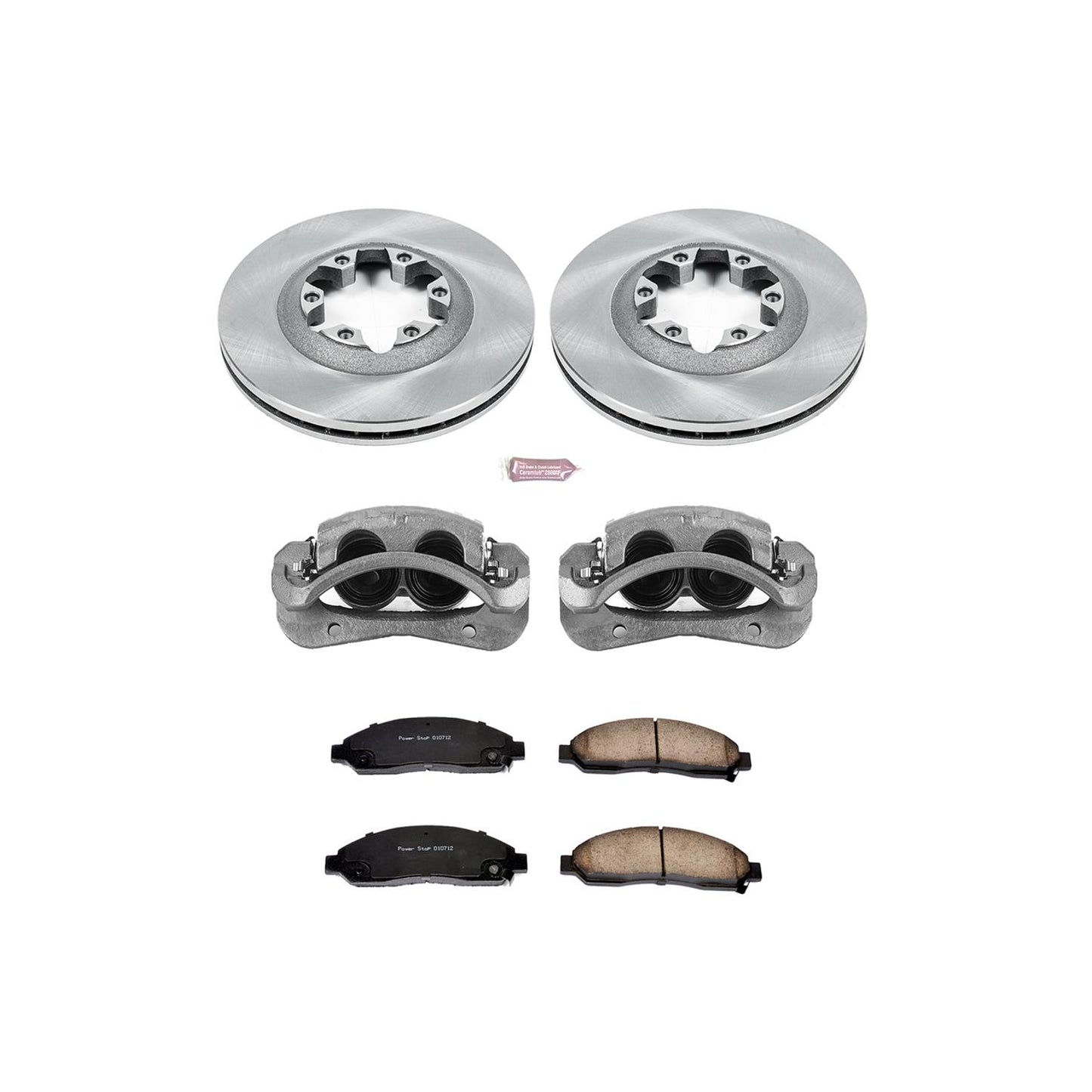 Power Stop Z17 Evolution Plus Stock Replacement Brake Kits with Calipers KCOE2066