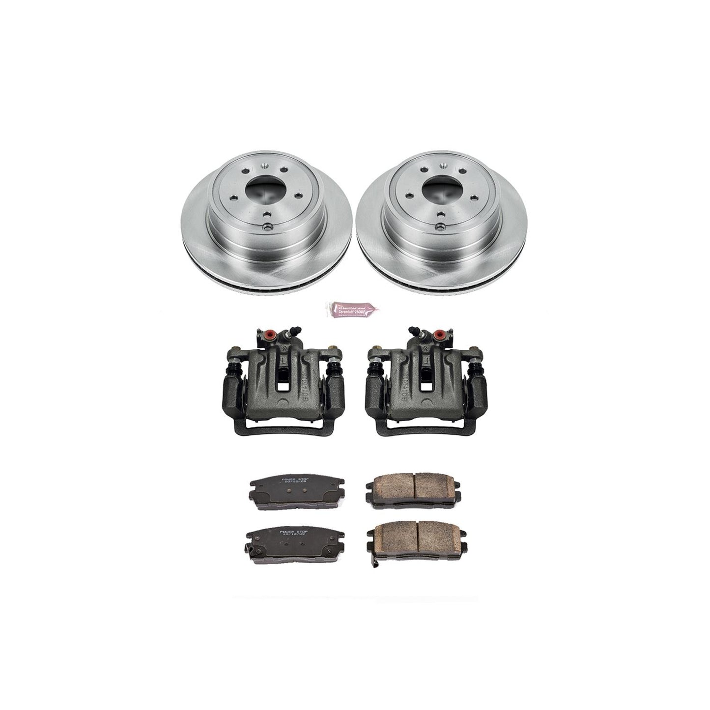 Power Stop Z17 Evolution Plus Stock Replacement Brake Kits with Calipers KCOE2092