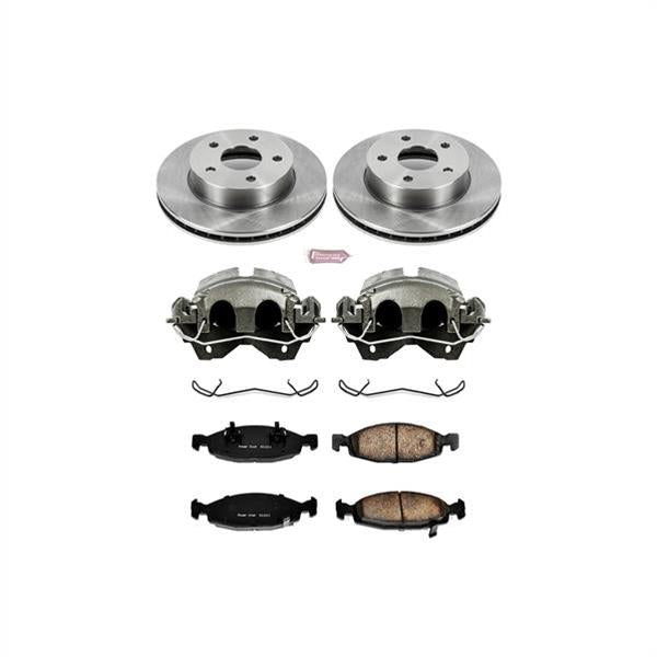 Power Stop Z17 Evolution Plus Stock Replacement Brake Kits with Calipers KCOE2147