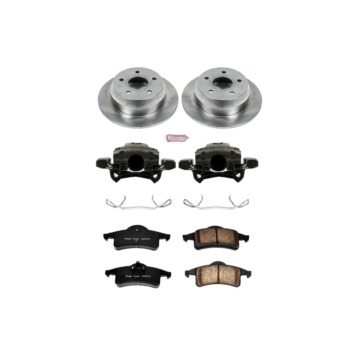 Power Stop Z17 Evolution Plus Stock Replacement Brake Kits with Calipers KCOE2151