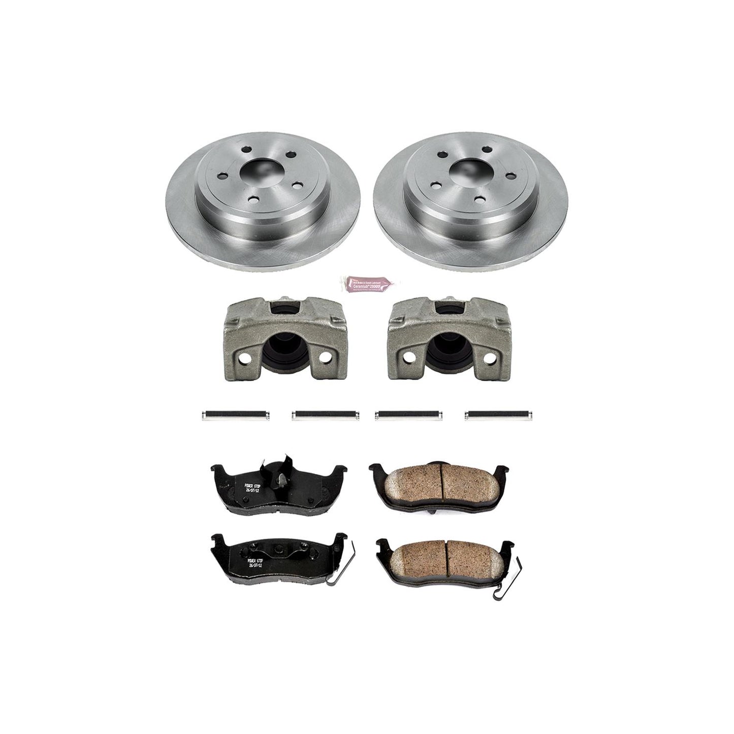 Power Stop Z17 Evolution Plus Stock Replacement Brake Kits with Calipers KCOE2221