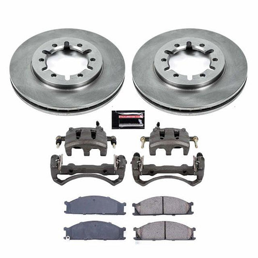 Power Stop Z17 Evolution Plus Stock Replacement Brake Kits with Calipers KCOE2278A