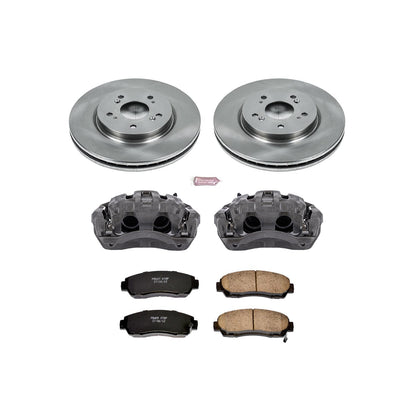 Power Stop Z17 Evolution Plus Stock Replacement Brake Kits with Calipers KCOE228