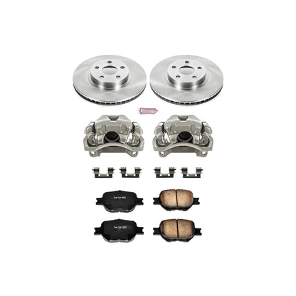 Power Stop Z17 Evolution Plus Stock Replacement Brake Kits with Calipers KCOE2313