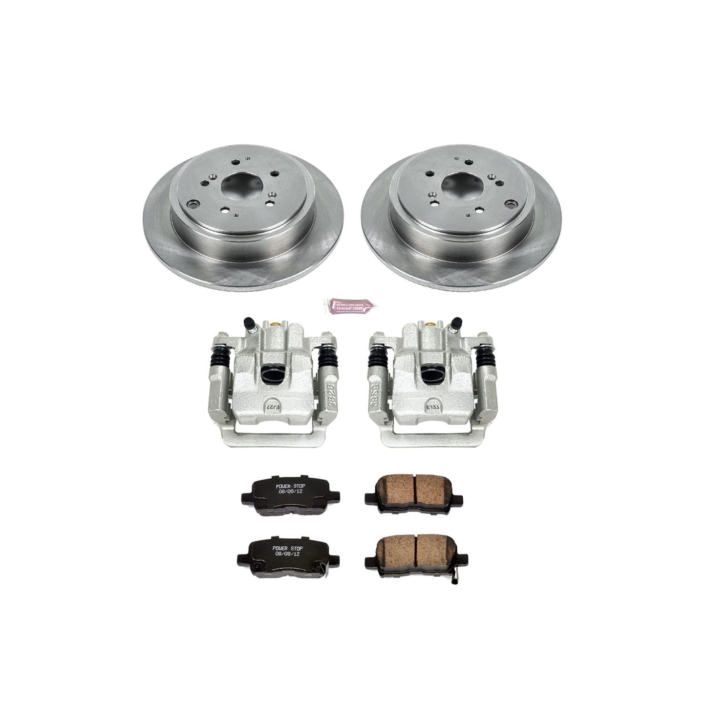 Power Stop Z17 Evolution Plus Stock Replacement Brake Kits with Calipers KCOE2382
