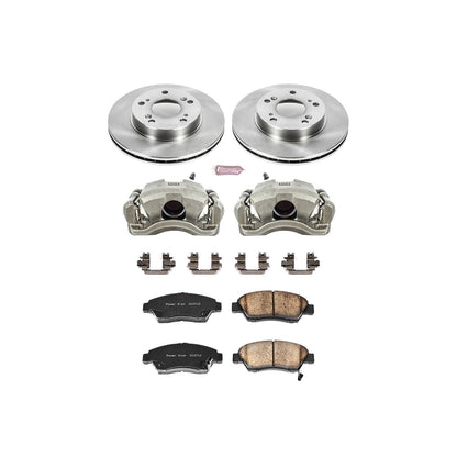 Power Stop Z17 Evolution Plus Stock Replacement Brake Kits with Calipers KCOE2386