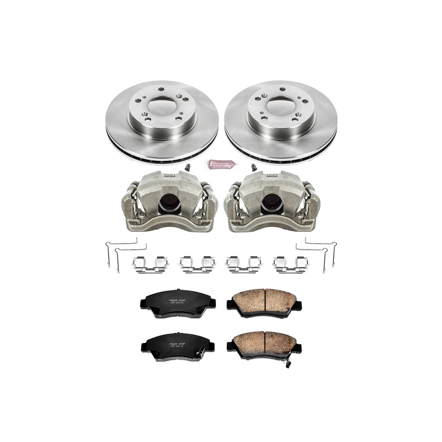 Power Stop Z17 Evolution Plus Stock Replacement Brake Kits with Calipers KCOE2389