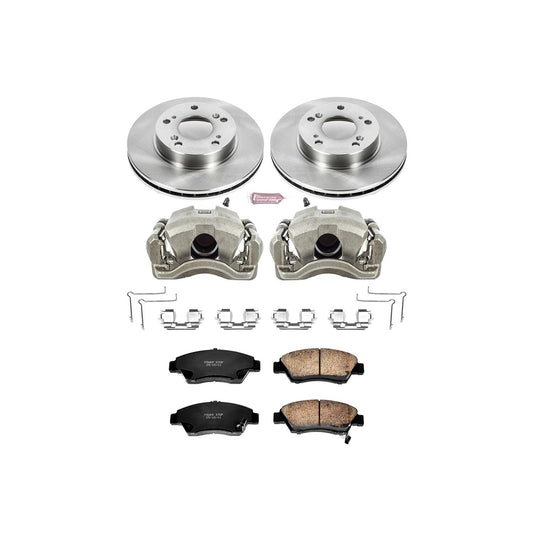 Power Stop Z17 Evolution Plus Stock Replacement Brake Kits with Calipers KCOE2389