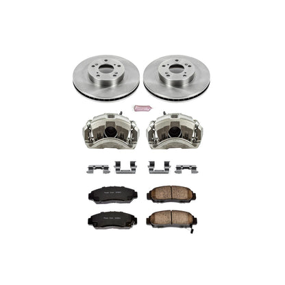 Power Stop Z17 Evolution Plus Stock Replacement Brake Kits with Calipers KCOE2558
