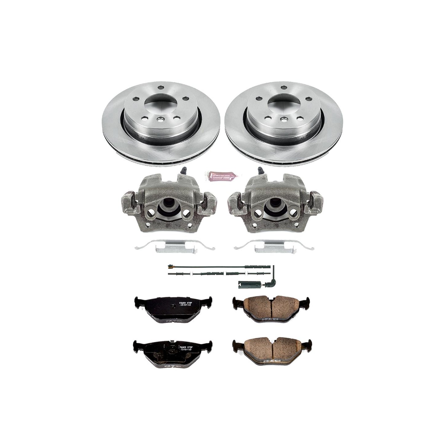 Power Stop Z17 Evolution Plus Stock Replacement Brake Kits with Calipers KCOE2980