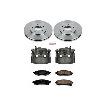 Power Stop Z17 Evolution Plus Stock Replacement Brake Kits with Calipers KCOE3018
