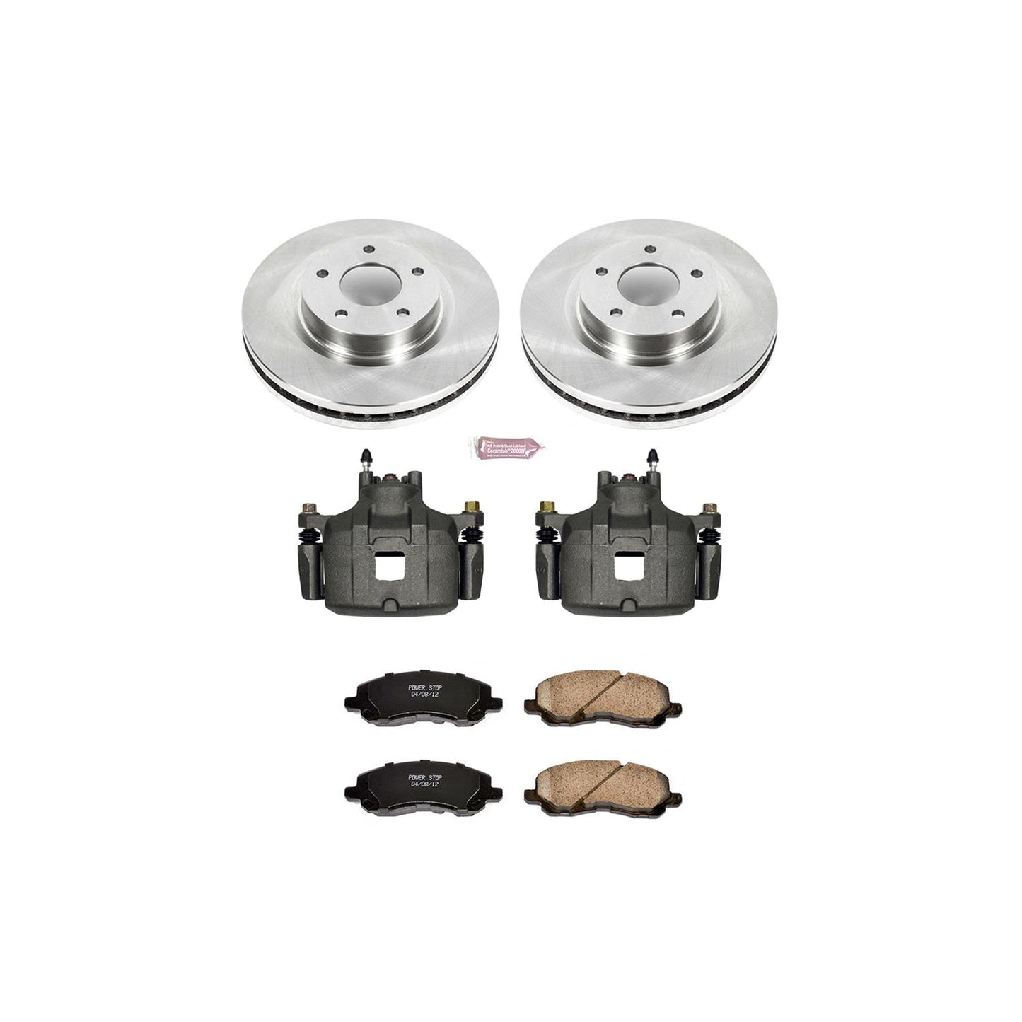 Power Stop Z17 Evolution Plus Stock Replacement Brake Kits with Calipers KCOE3032A
