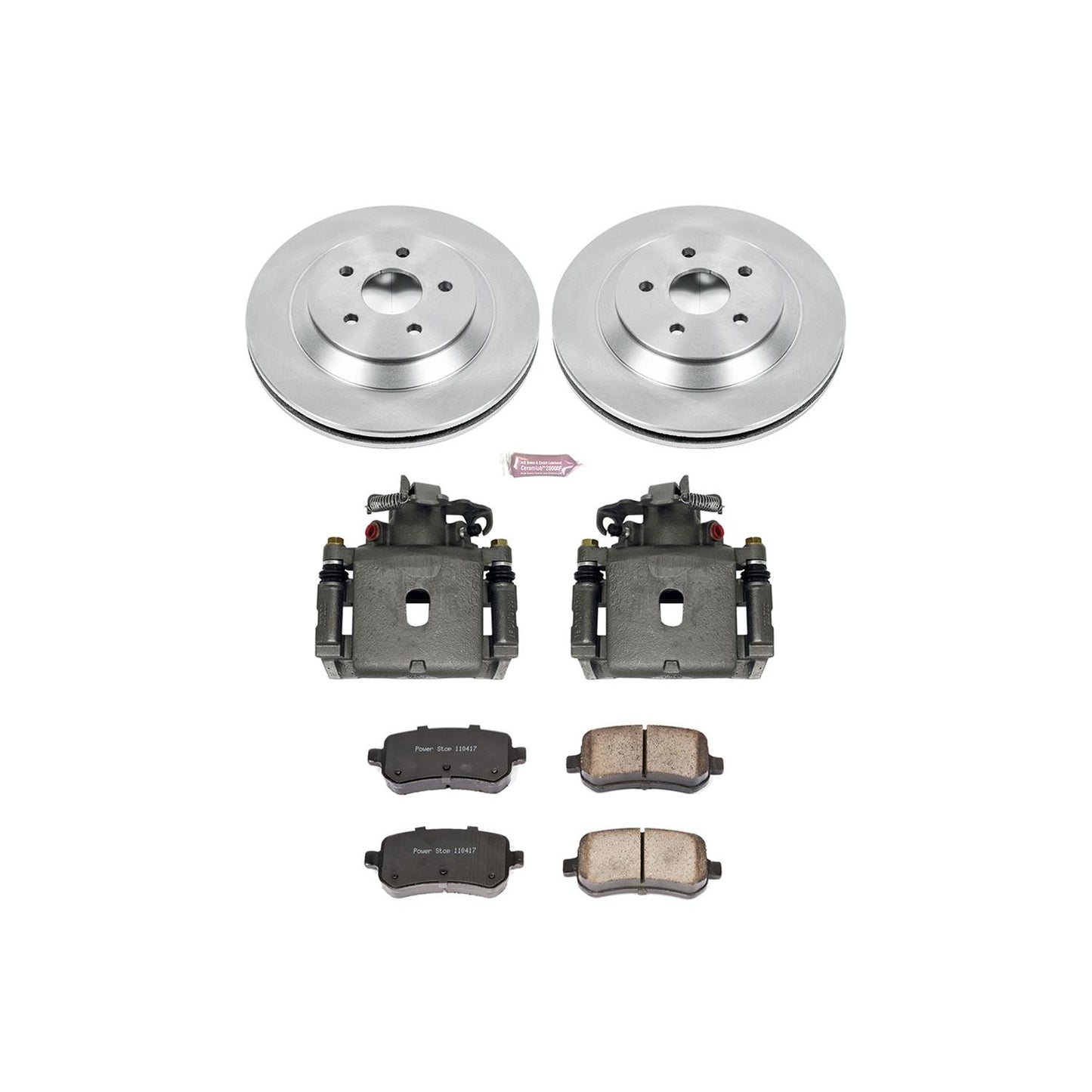 Power Stop Z17 Evolution Plus Stock Replacement Brake Kits with Calipers KCOE3061