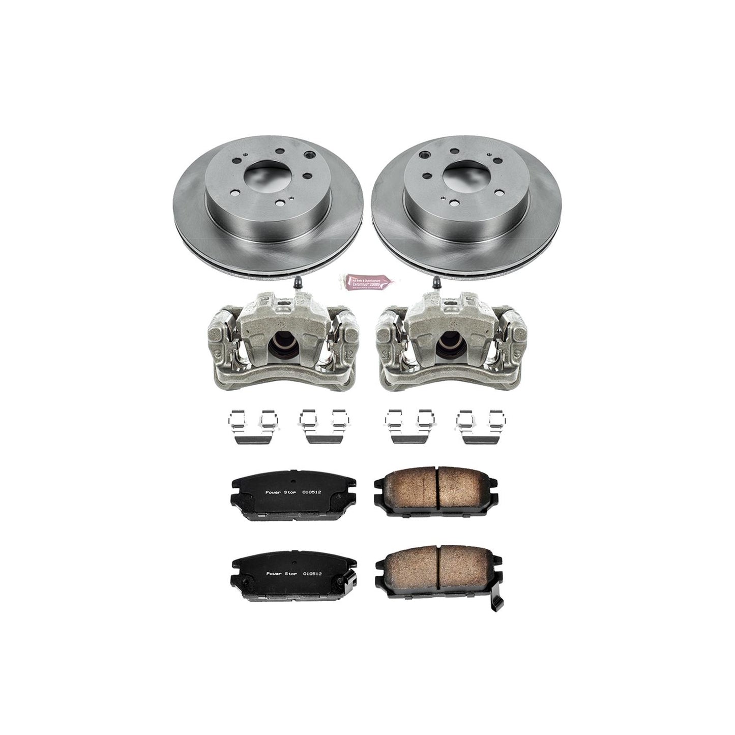 Power Stop Z17 Evolution Plus Stock Replacement Brake Kits with Calipers KCOE3079