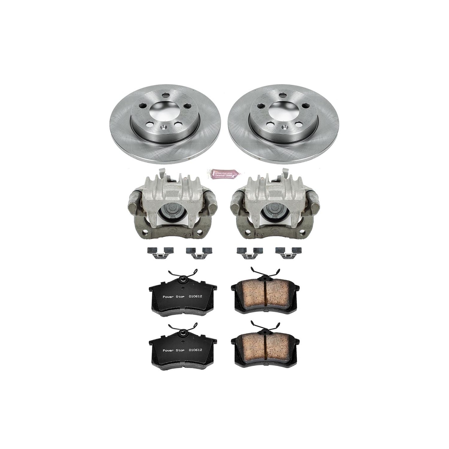 Power Stop Z17 Evolution Plus Stock Replacement Brake Kits with Calipers KCOE3093