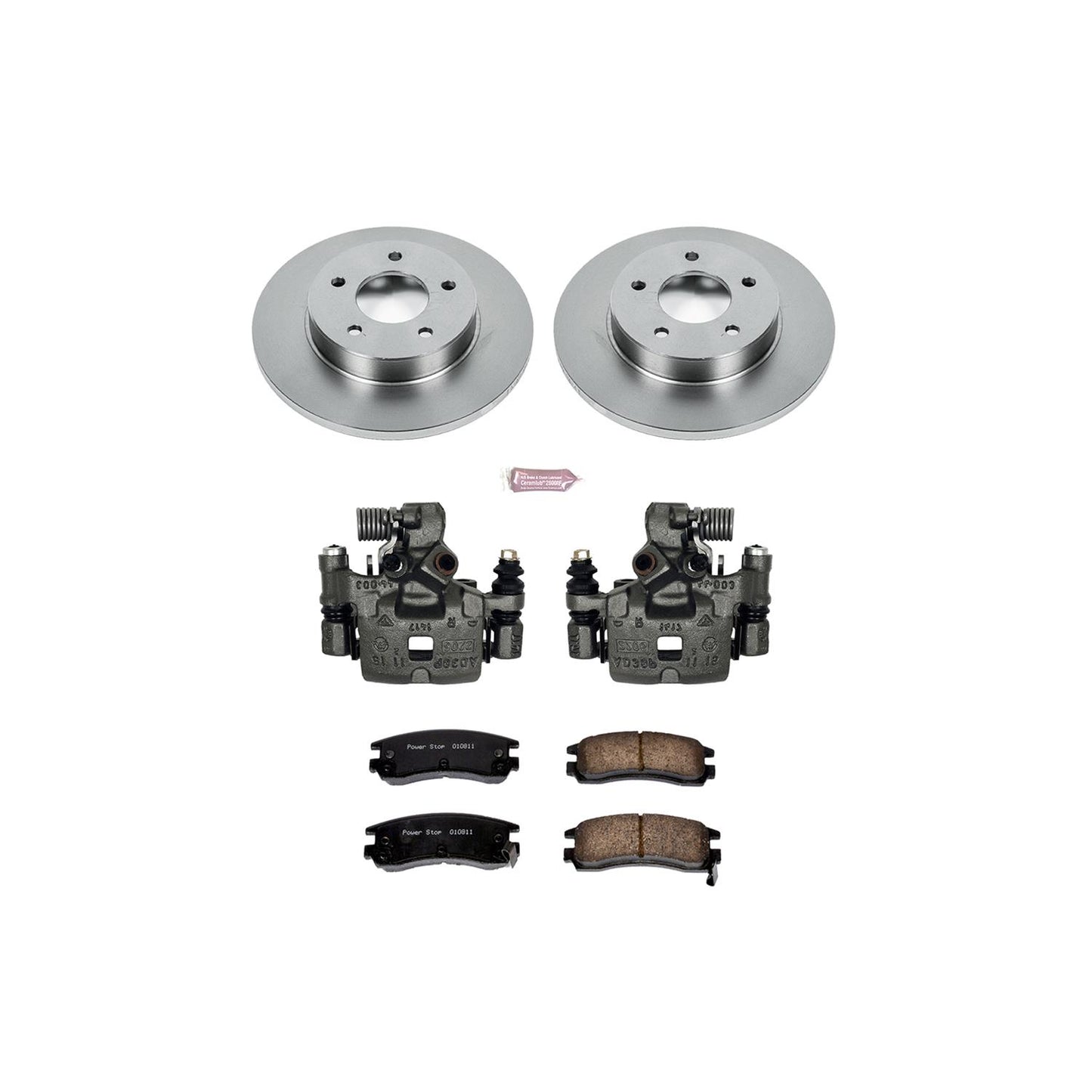 Power Stop Z17 Evolution Plus Stock Replacement Brake Kits with Calipers KCOE3115