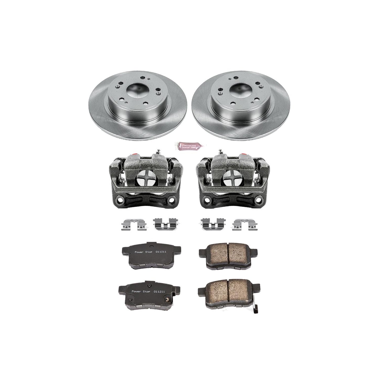 Power Stop Z17 Evolution Plus Stock Replacement Brake Kits with Calipers KCOE3127