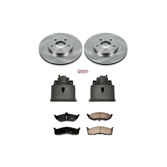 Power Stop Z17 Evolution Plus Stock Replacement Brake Kits with Calipers KCOE3143