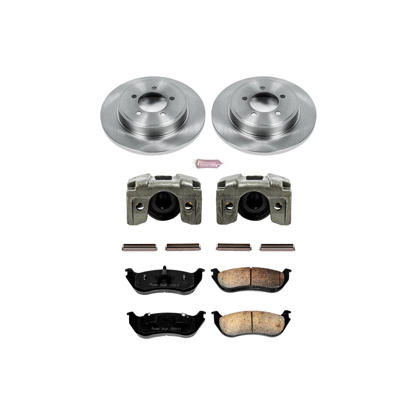Power Stop Z17 Evolution Plus Stock Replacement Brake Kits with Calipers KCOE3150
