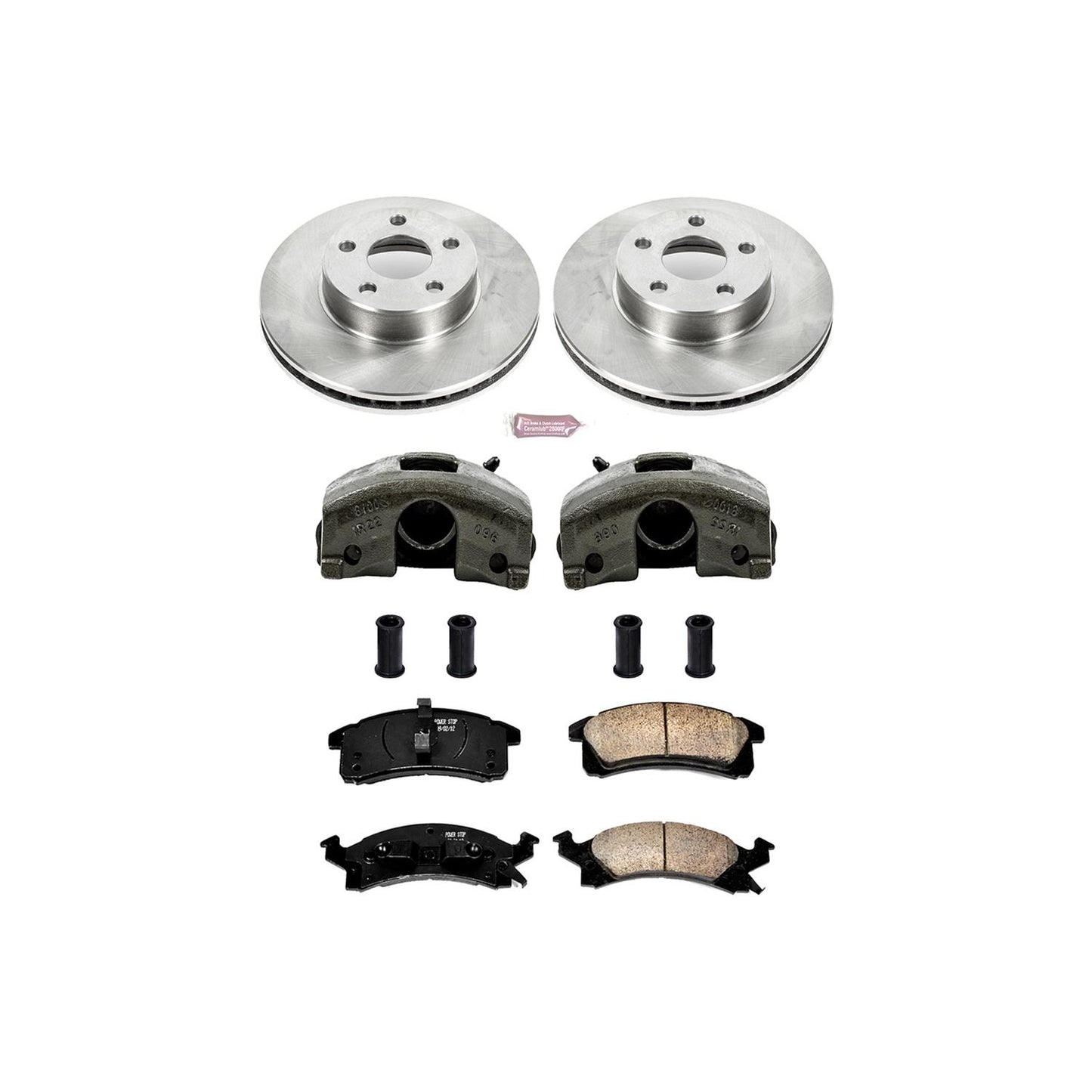 Power Stop Z17 Evolution Plus Stock Replacement Brake Kits with Calipers KCOE3156