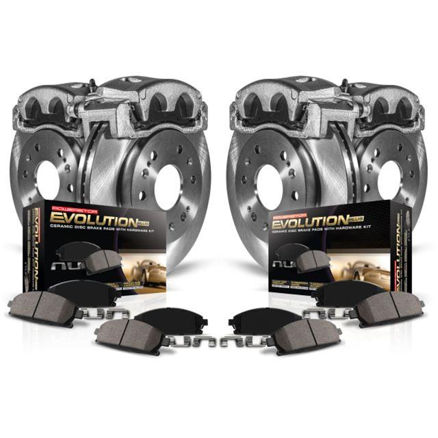 Power Stop Z17 Evolution Plus Stock Replacement Brake Kits with Calipers KCOE7301