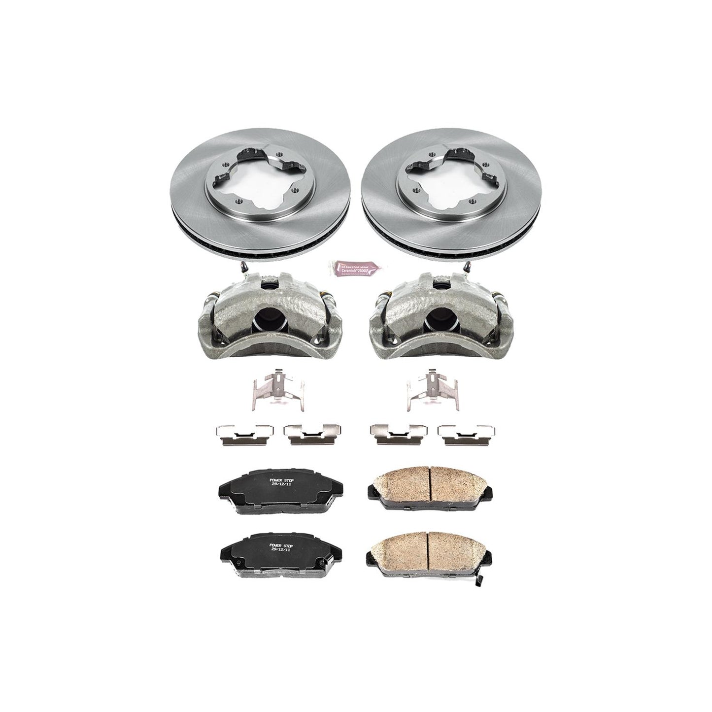 Power Stop Z17 Evolution Plus Stock Replacement Brake Kits with Calipers KCOE3164