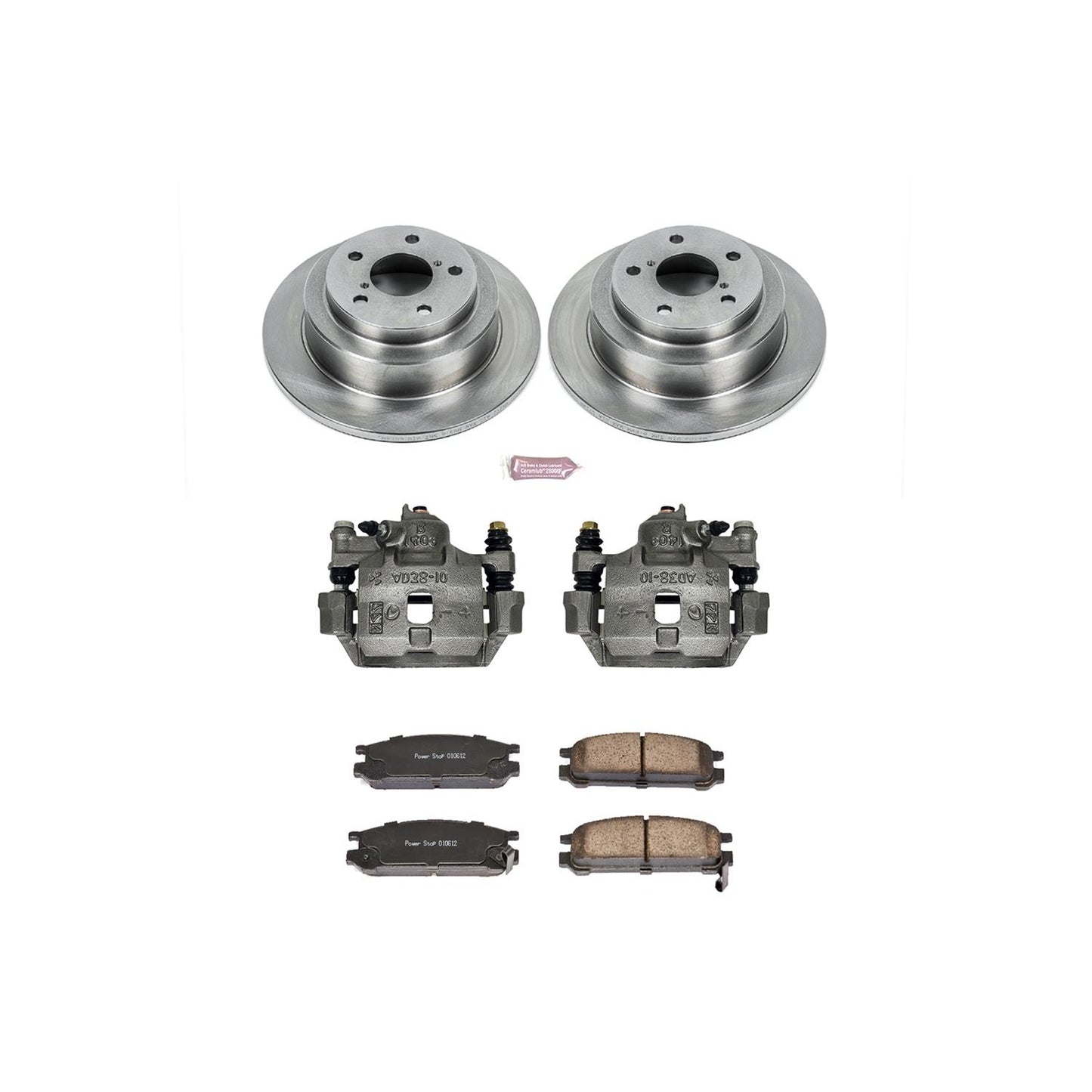 Power Stop Z17 Evolution Plus Stock Replacement Brake Kits with Calipers KCOE448