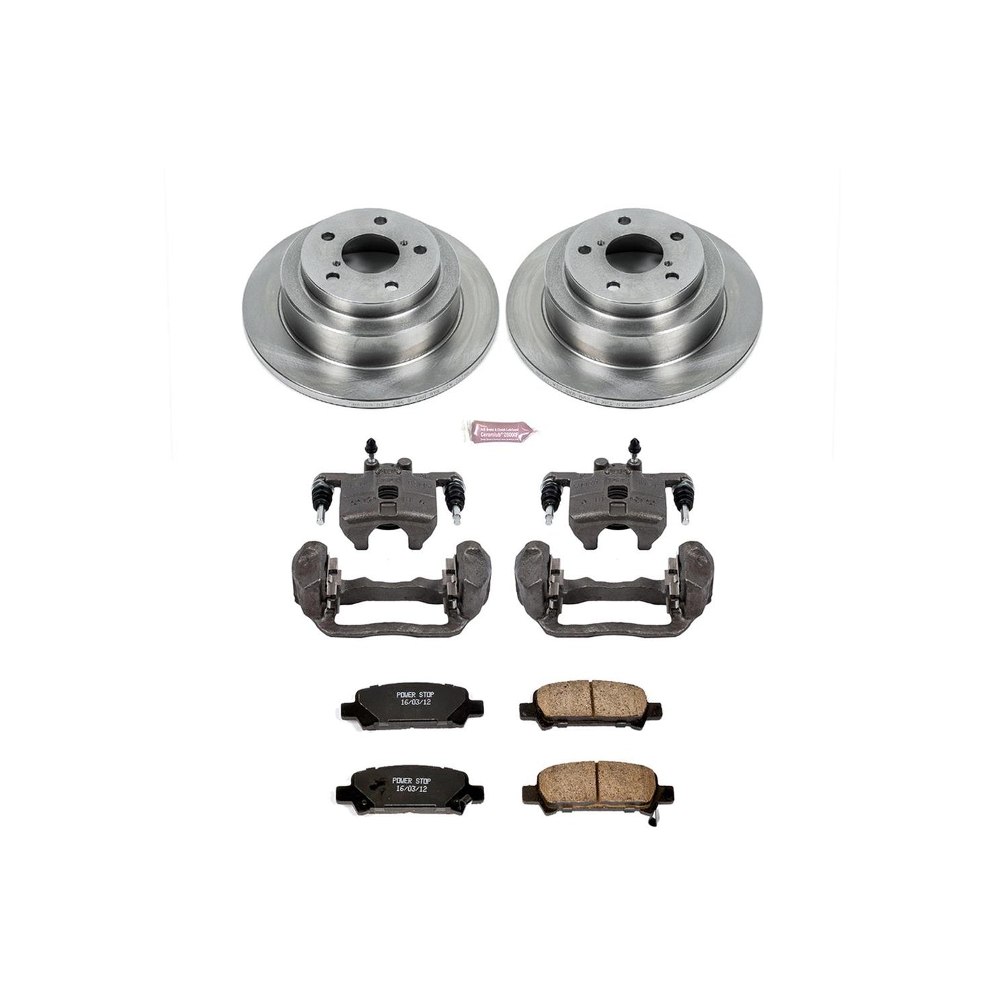 Power Stop Z17 Evolution Plus Stock Replacement Brake Kits with Calipers KCOE449
