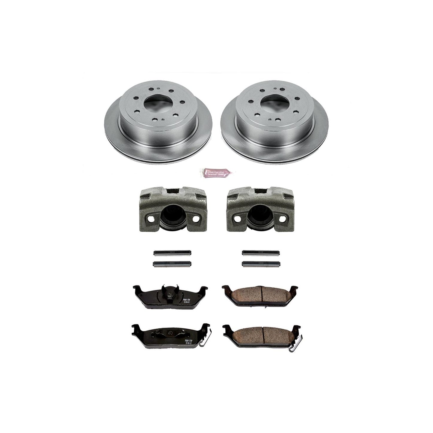 Power Stop Z17 Evolution Plus Stock Replacement Brake Kits with Calipers KCOE4556