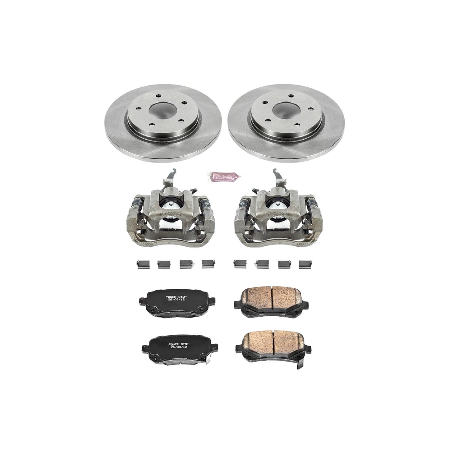 Power Stop Z17 Evolution Plus Stock Replacement Brake Kits with Calipers KCOE4569A