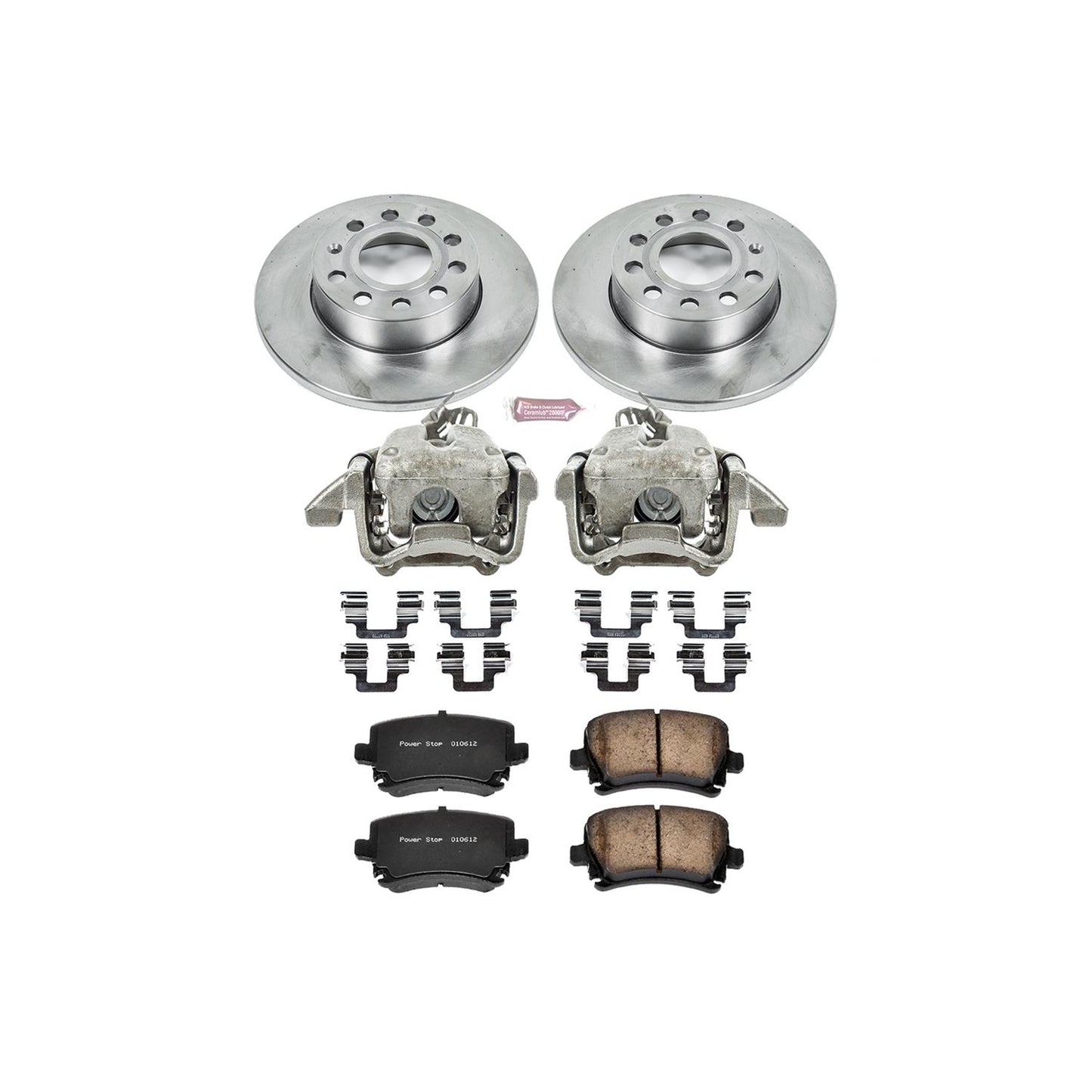 Power Stop Z17 Evolution Plus Stock Replacement Brake Kits with Calipers KCOE4627A