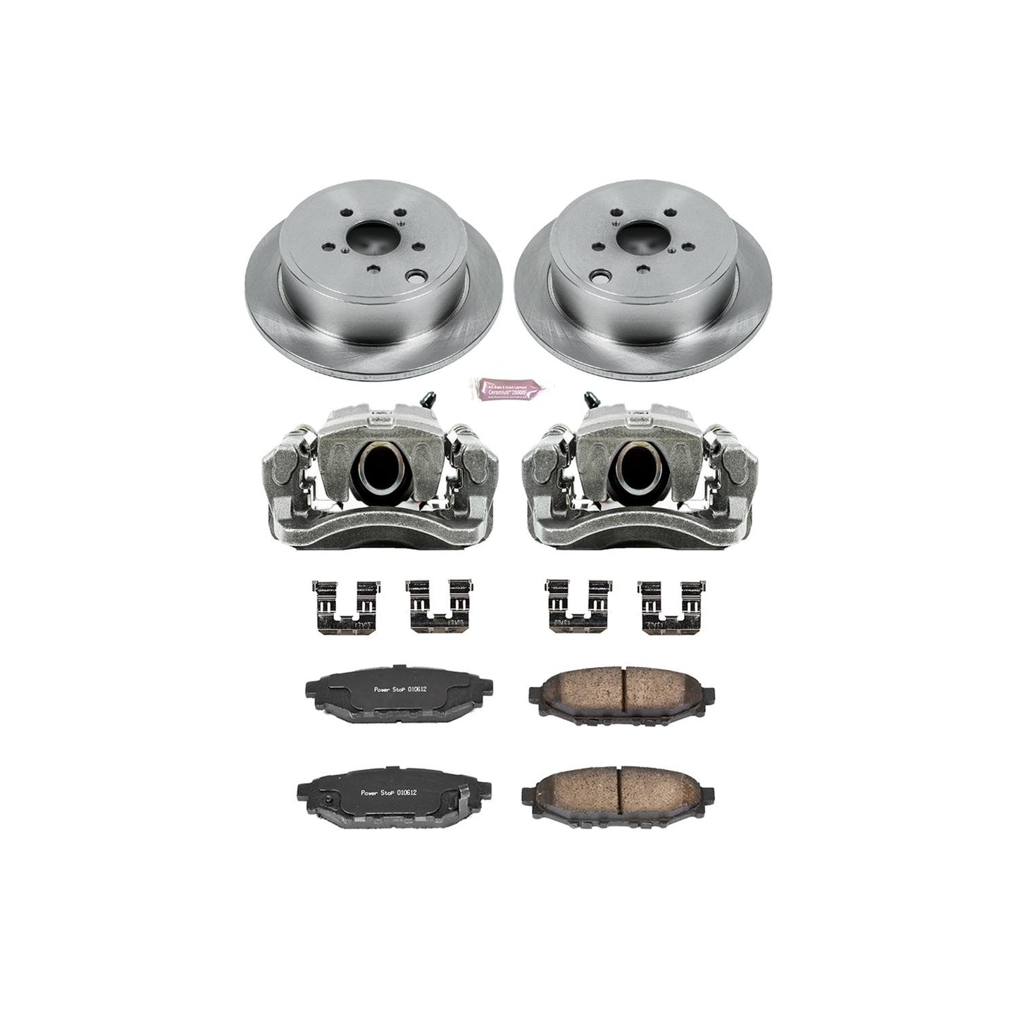 Power Stop Z17 Evolution Plus Stock Replacement Brake Kits with Calipers KCOE4631