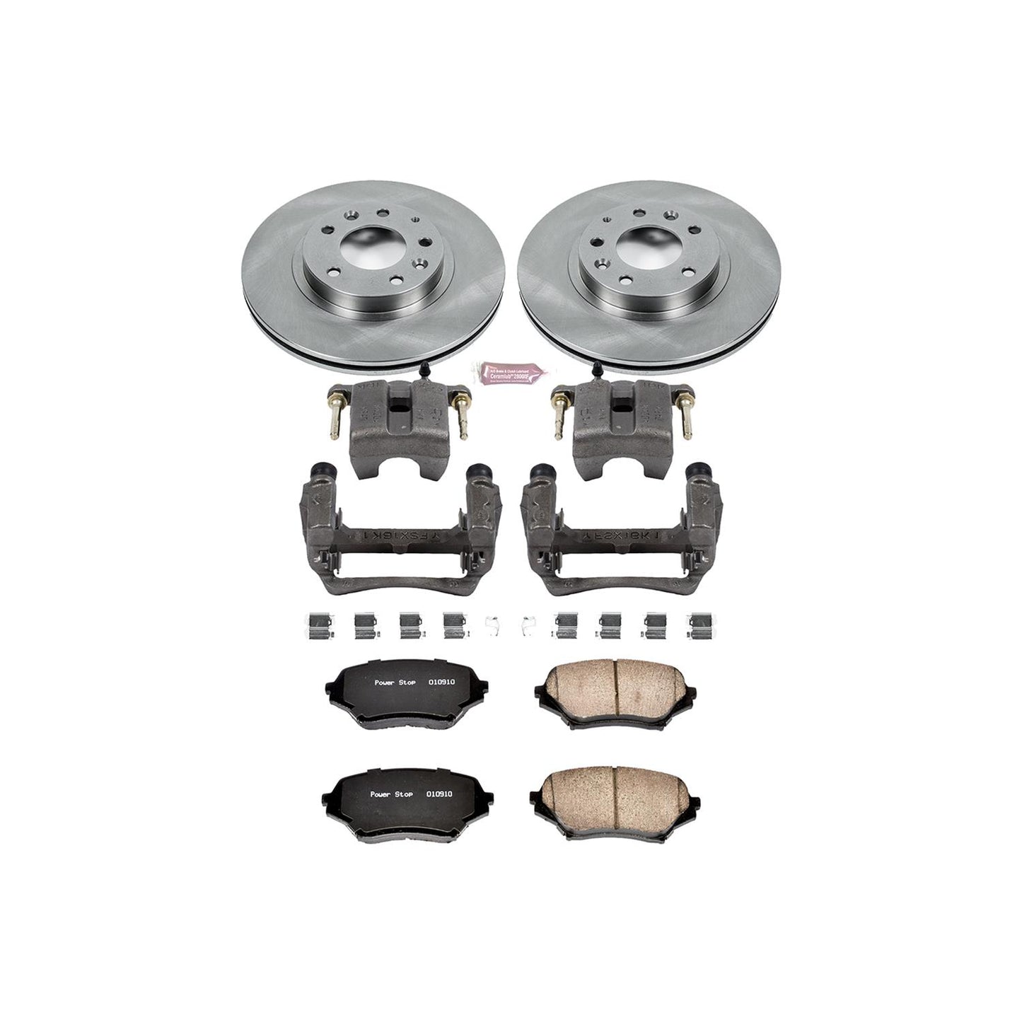 Power Stop Z17 Evolution Plus Stock Replacement Brake Kits with Calipers KCOE4659