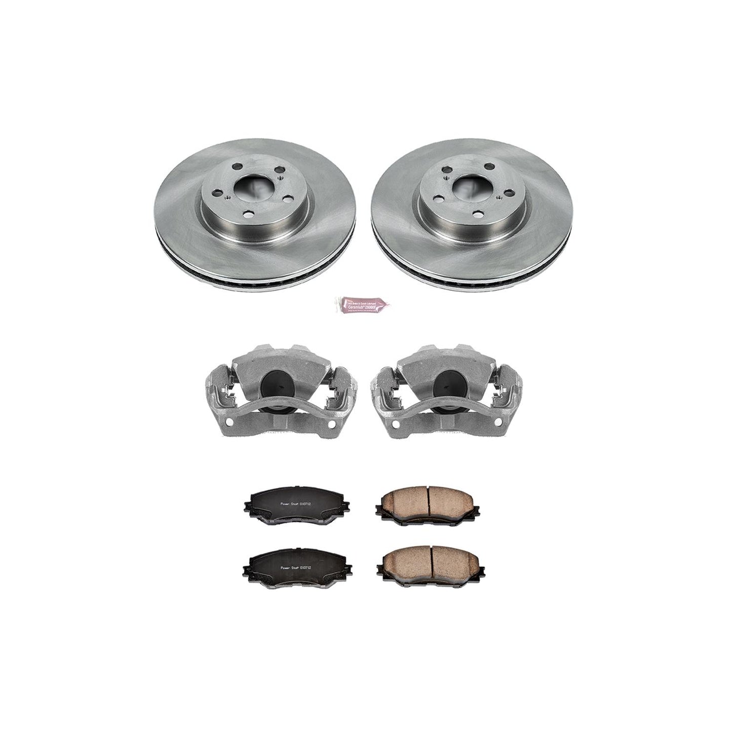 Power Stop Z17 Evolution Plus Stock Replacement Brake Kits with Calipers KCOE4669