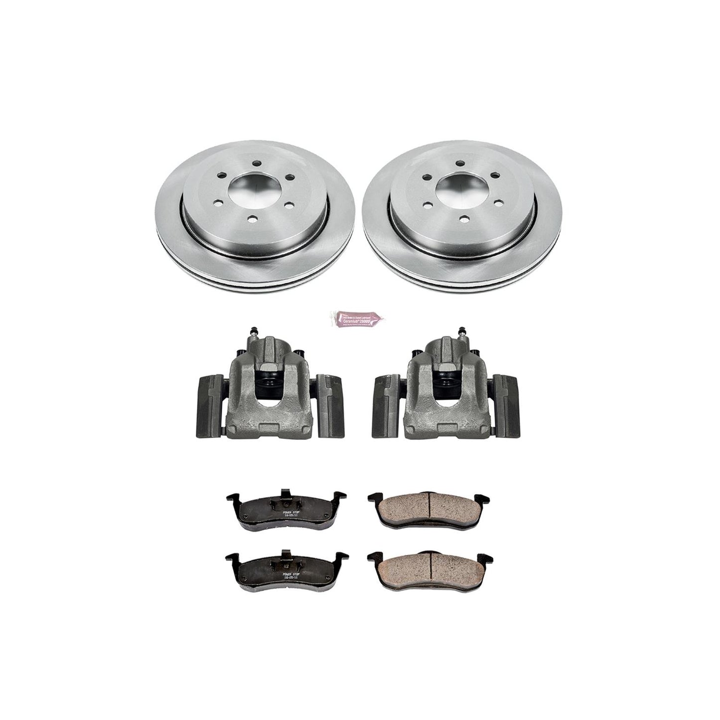 Power Stop Z17 Evolution Plus Stock Replacement Brake Kits with Calipers KCOE4683