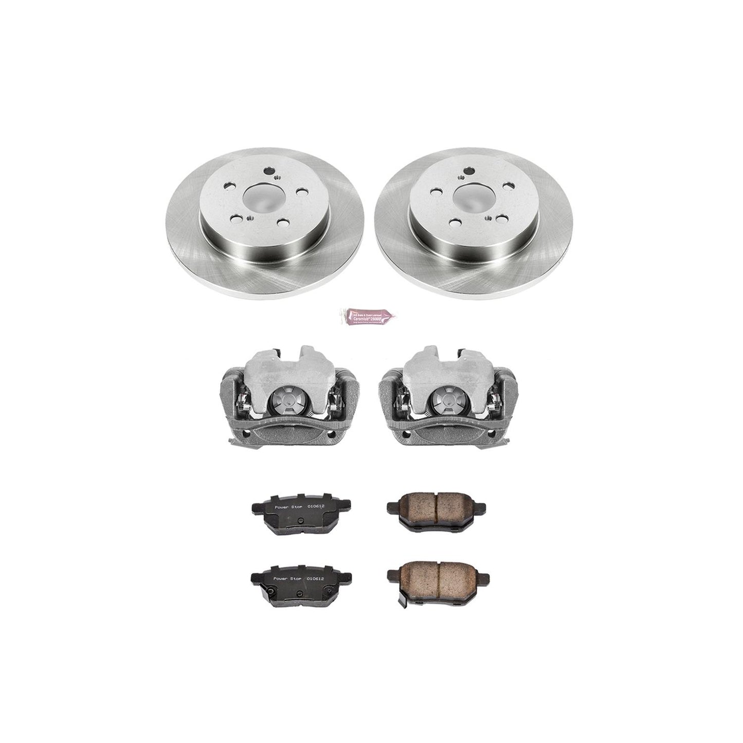 Power Stop Z17 Evolution Plus Stock Replacement Brake Kits with Calipers KCOE4736