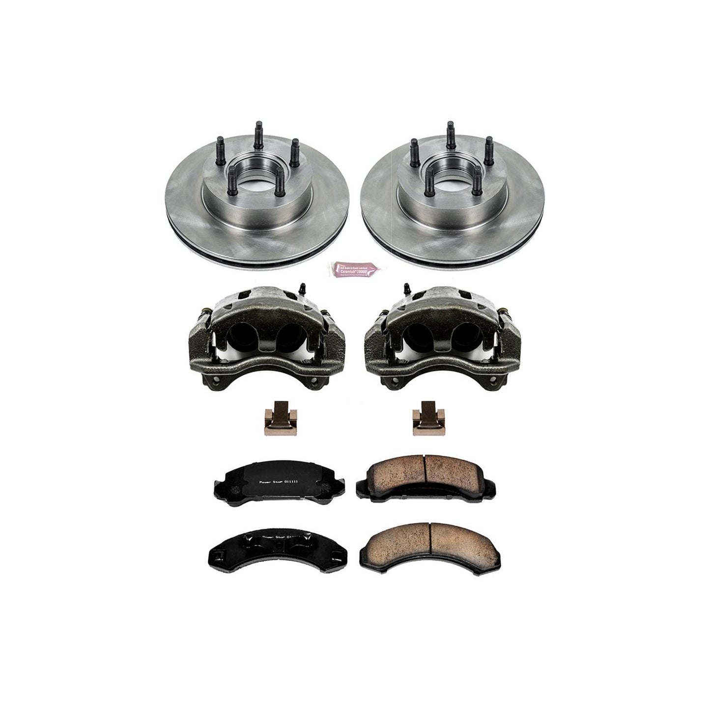Power Stop Z17 Evolution Plus Stock Replacement Brake Kits with Calipers KCOE4786