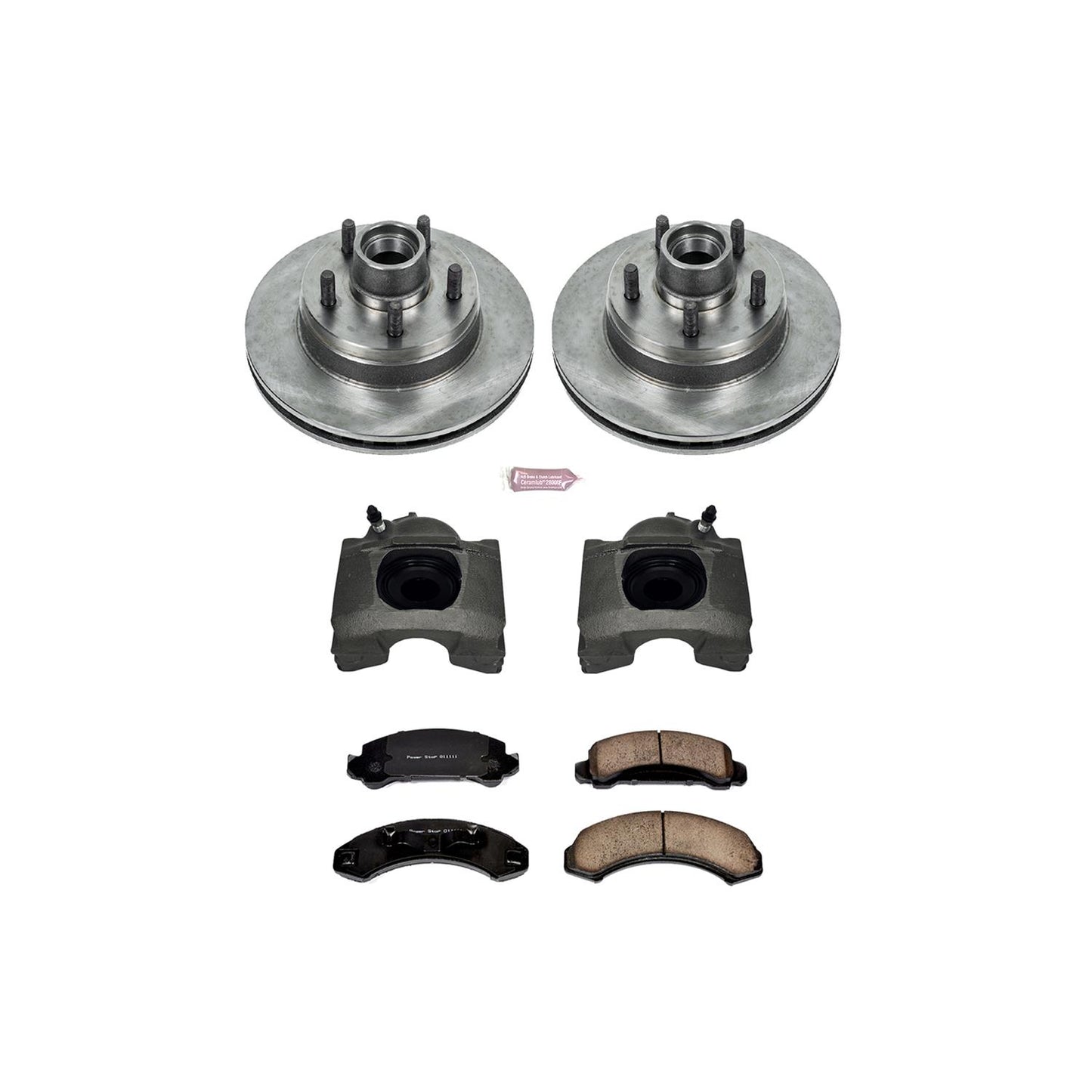 Power Stop Z17 Evolution Plus Stock Replacement Brake Kits with Calipers KCOE4791